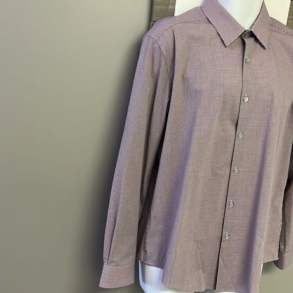 Van Heusen Long Sleeve Collared Button Down Slim Fit Flex3 Dress Shirt-16–16 1/2 - Picture 6 of 16